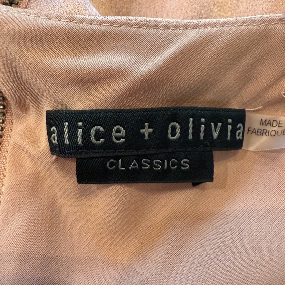 New! Alice + Olivia Harmony Satin Mini Slip Dress Rose Pink 45622 - Picture 10 of 14
